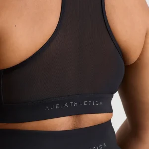Discount Aje ATHLETICA Spliced Mesh Sports Bra 370 Black