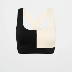 Outlet Aje ATHLETICA Spliced Sports Bra 305 Black Limestone Beige