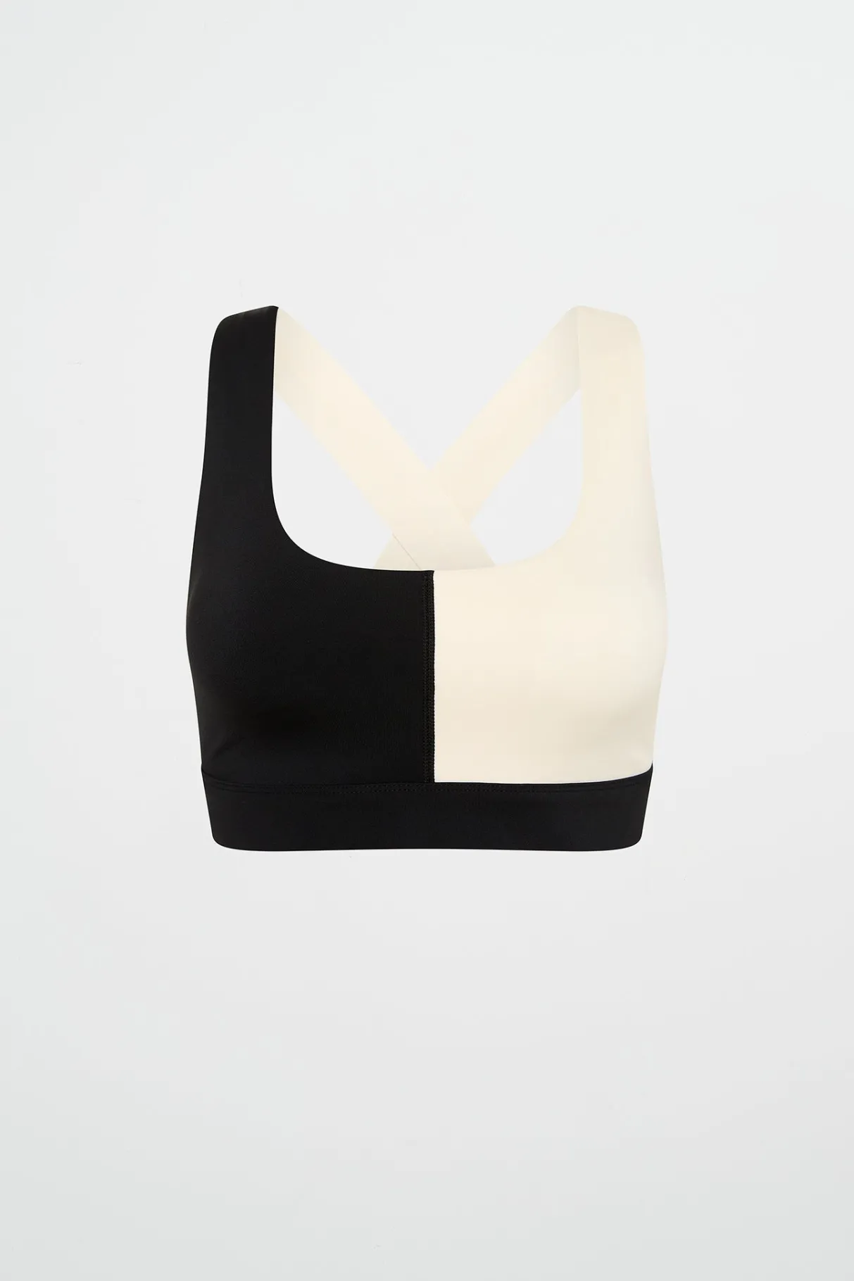 spliced_sports_bra__1.webp Outlet Aje ATHLETICA Spliced Sports Bra 305 Black Limestone Beige