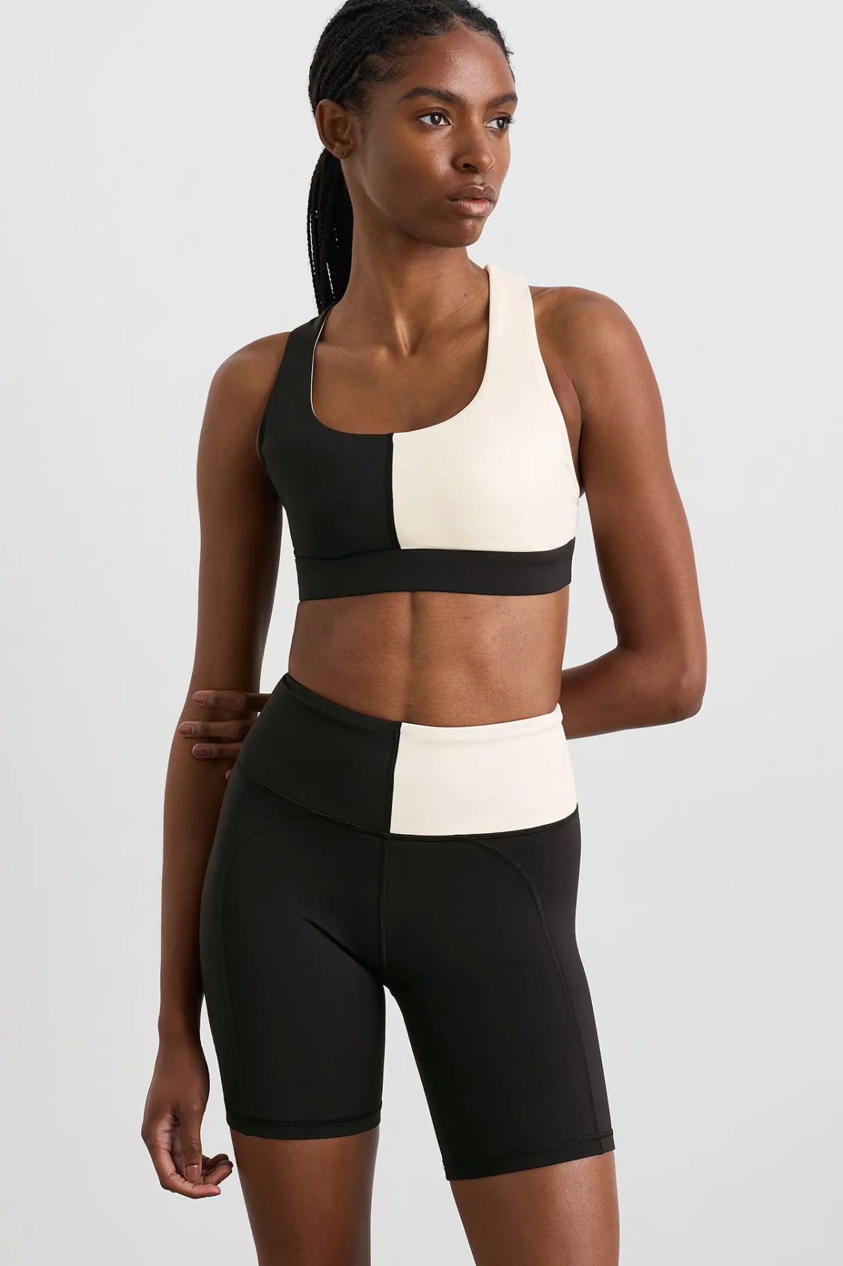 spliced_sports_bra__4.webp Outlet Aje ATHLETICA Spliced Sports Bra 305 Black Limestone Beige