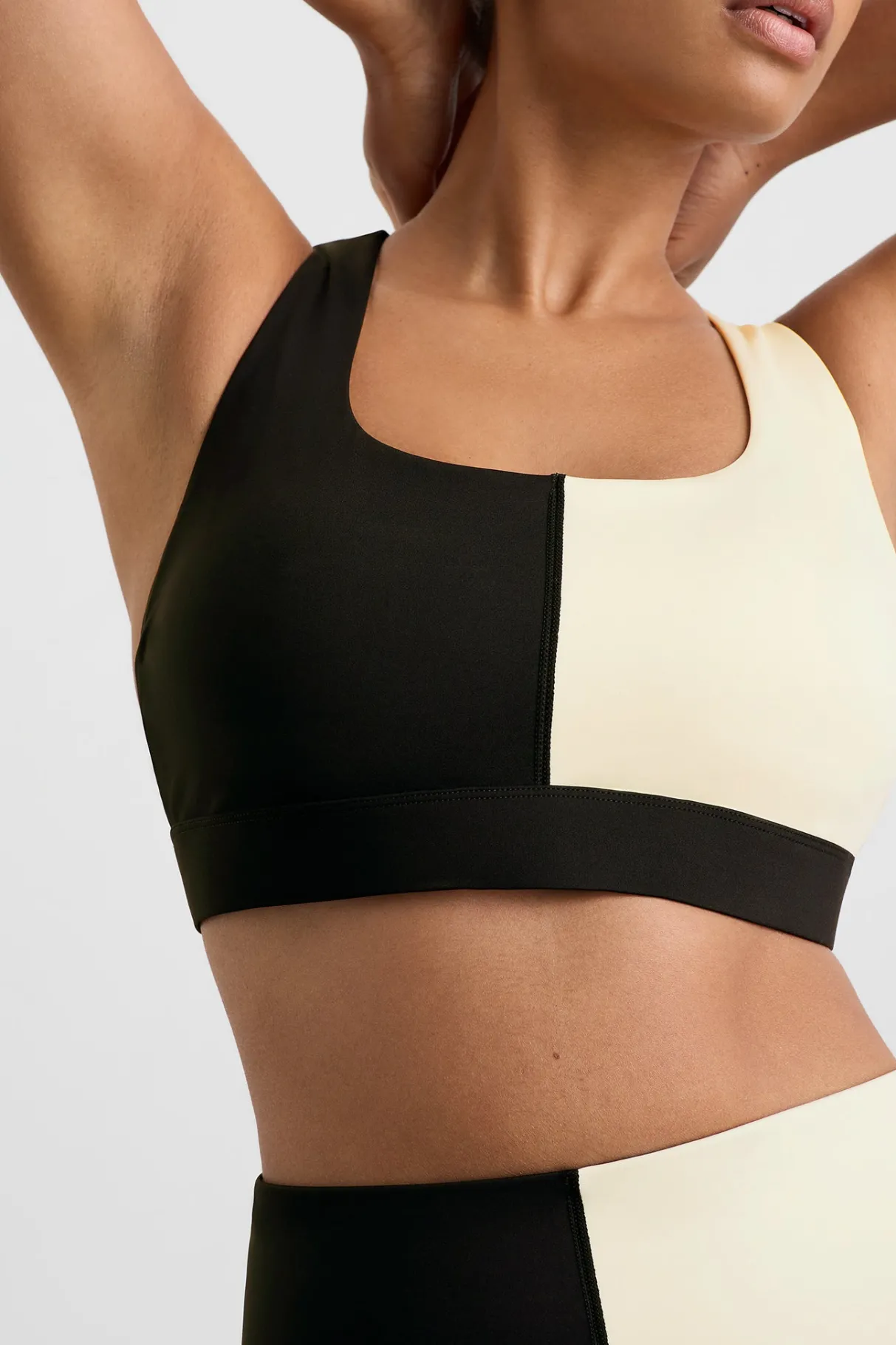 spliced_sports_bra__6.webp Outlet Aje ATHLETICA Spliced Sports Bra 305 Black Limestone Beige