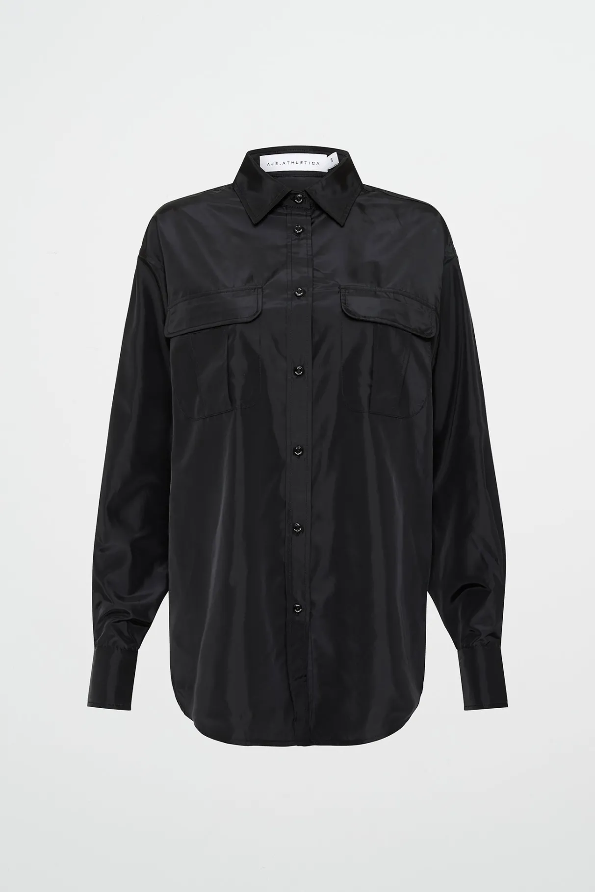 spliced_spray_shirt__1.webp Hot Aje ATHLETICA Spliced Spray Shirt 427 Black Limestone Beige