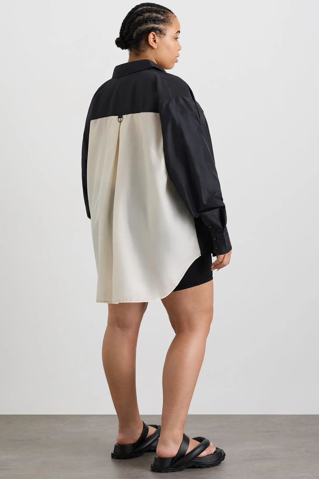 spliced_spray_shirt__16.webp Hot Aje ATHLETICA Spliced Spray Shirt 427 Black Limestone Beige