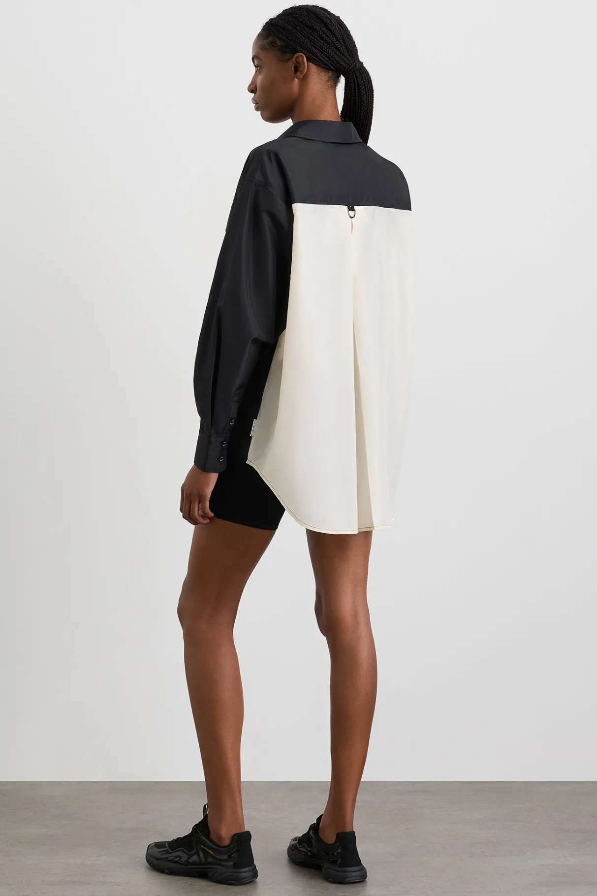 spliced_spray_shirt__6.webp Hot Aje ATHLETICA Spliced Spray Shirt 427 Black Limestone Beige