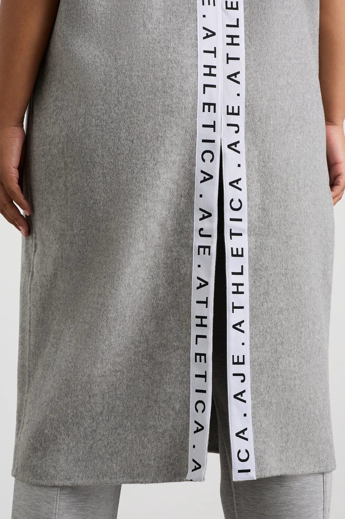 split_back_sleeveless_coat__12.webp Clearance Aje ATHLETICA Split Back Sleeveless Coat 760 Grey Marle