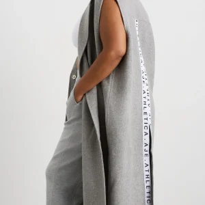 Clearance Aje ATHLETICA Split Back Sleeveless Coat 760 Grey Marle