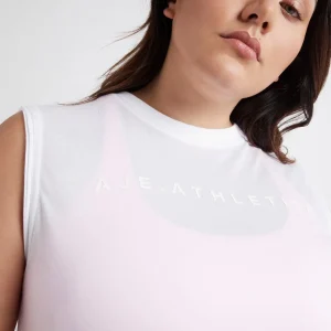 Shop Aje ATHLETICA Split Back Tank 111 White/White