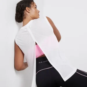 Shop Aje ATHLETICA Split Back Tank 111 White/White