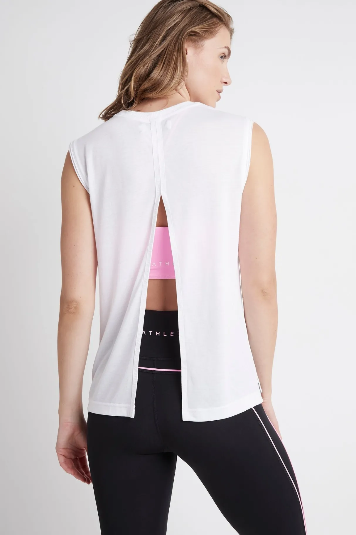 split_back_tank__4.webp Shop Aje ATHLETICA Split Back Tank 111 White/White