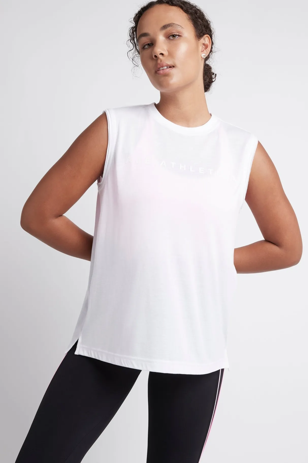 split_back_tank__6.webp Shop Aje ATHLETICA Split Back Tank 111 White/White