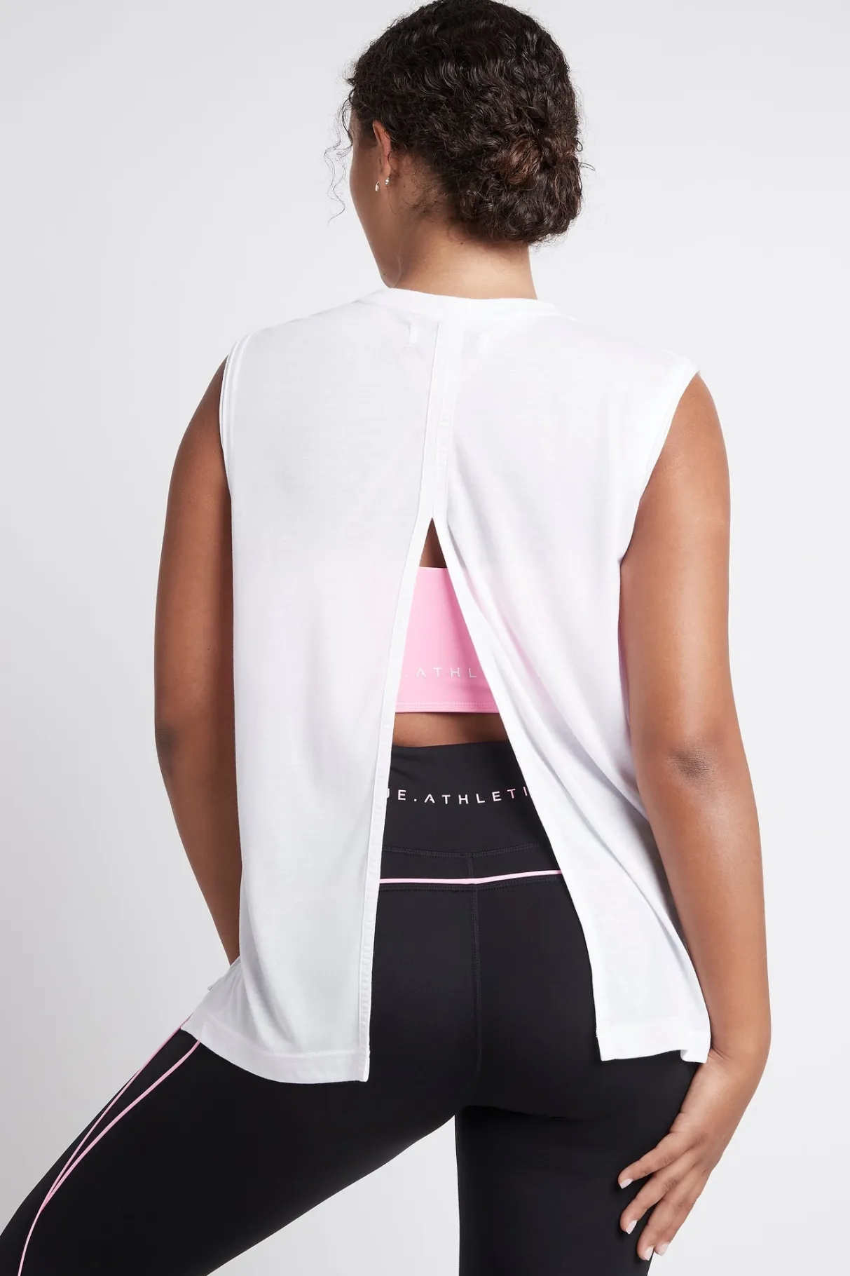 split_back_tank__9.webp Shop Aje ATHLETICA Split Back Tank 111 White/White