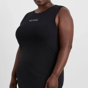 Sale Aje ATHLETICA Split Hem Jersey Dress 816 Black
