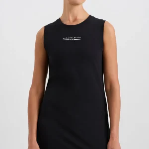 Sale Aje ATHLETICA Split Hem Jersey Dress 816 Black