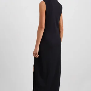 Sale Aje ATHLETICA Split Hem Jersey Dress 816 Black