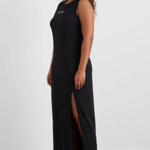 Sale Aje ATHLETICA Split Hem Jersey Dress 816 Black
