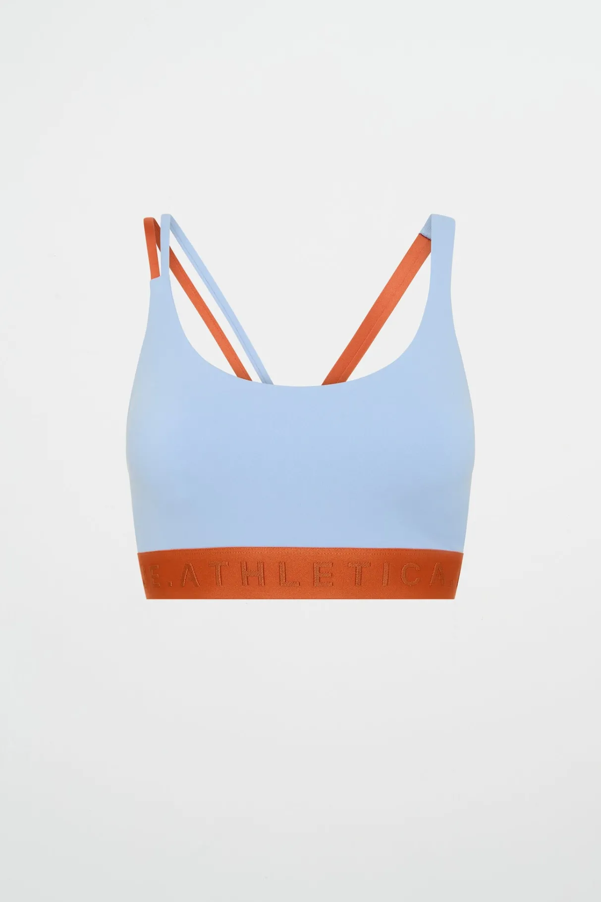 split_strap_logo_bra__1.webp Hot Aje ATHLETICA Split Strap Logo Bra 366 Steel Blue Copper Orange