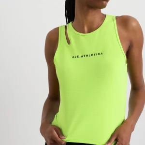Outlet Aje ATHLETICA Split Strap Tank 147 Lime Green