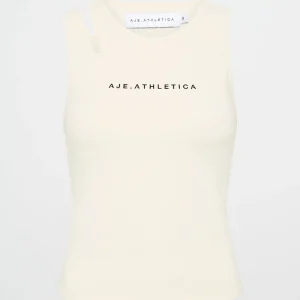 New Aje ATHLETICA Split Strap Tank 147 Limestone Beige