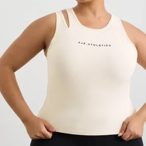 New Aje ATHLETICA Split Strap Tank 147 Limestone Beige