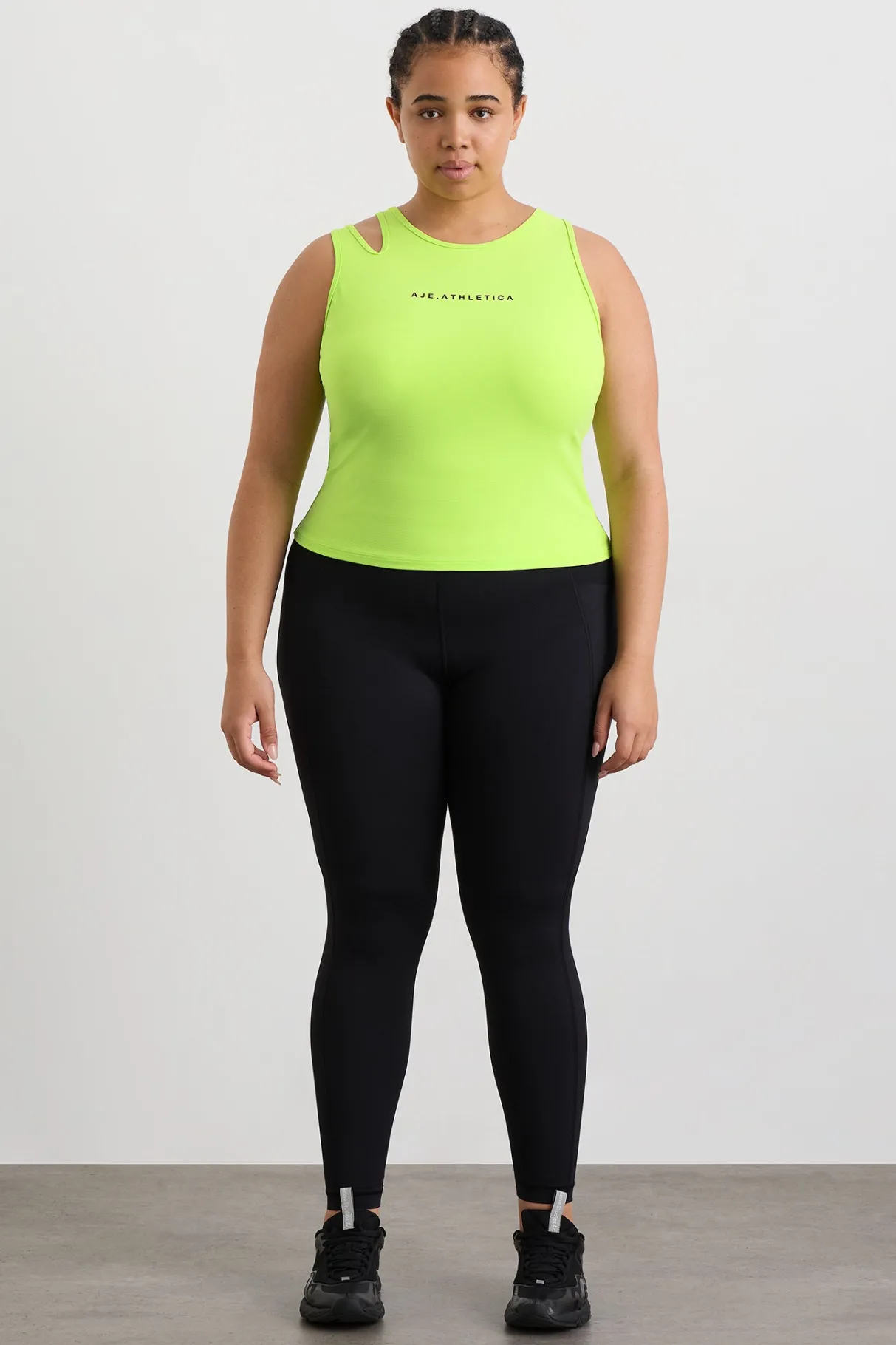 split_strap_tank__12.webp Outlet Aje ATHLETICA Split Strap Tank 147 Lime Green
