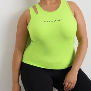 Outlet Aje ATHLETICA Split Strap Tank 147 Lime Green