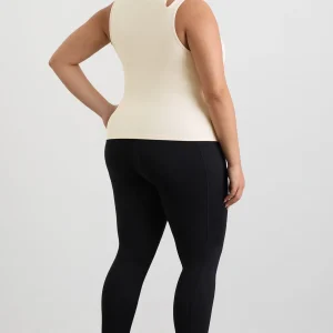 New Aje ATHLETICA Split Strap Tank 147 Limestone Beige