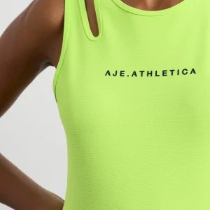 Outlet Aje ATHLETICA Split Strap Tank 147 Lime Green