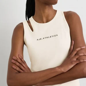 New Aje ATHLETICA Split Strap Tank 147 Limestone Beige