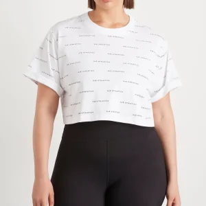 Store Aje ATHLETICA Spotty Logo Crop T-Shirt 105 White/Black