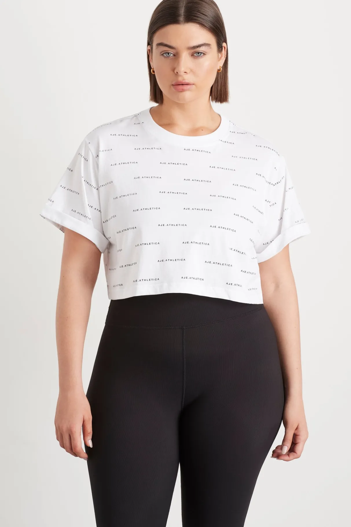 spotty_logo_crop_tshirt__13.webp Store Aje ATHLETICA Spotty Logo Crop T-Shirt 105 White/Black