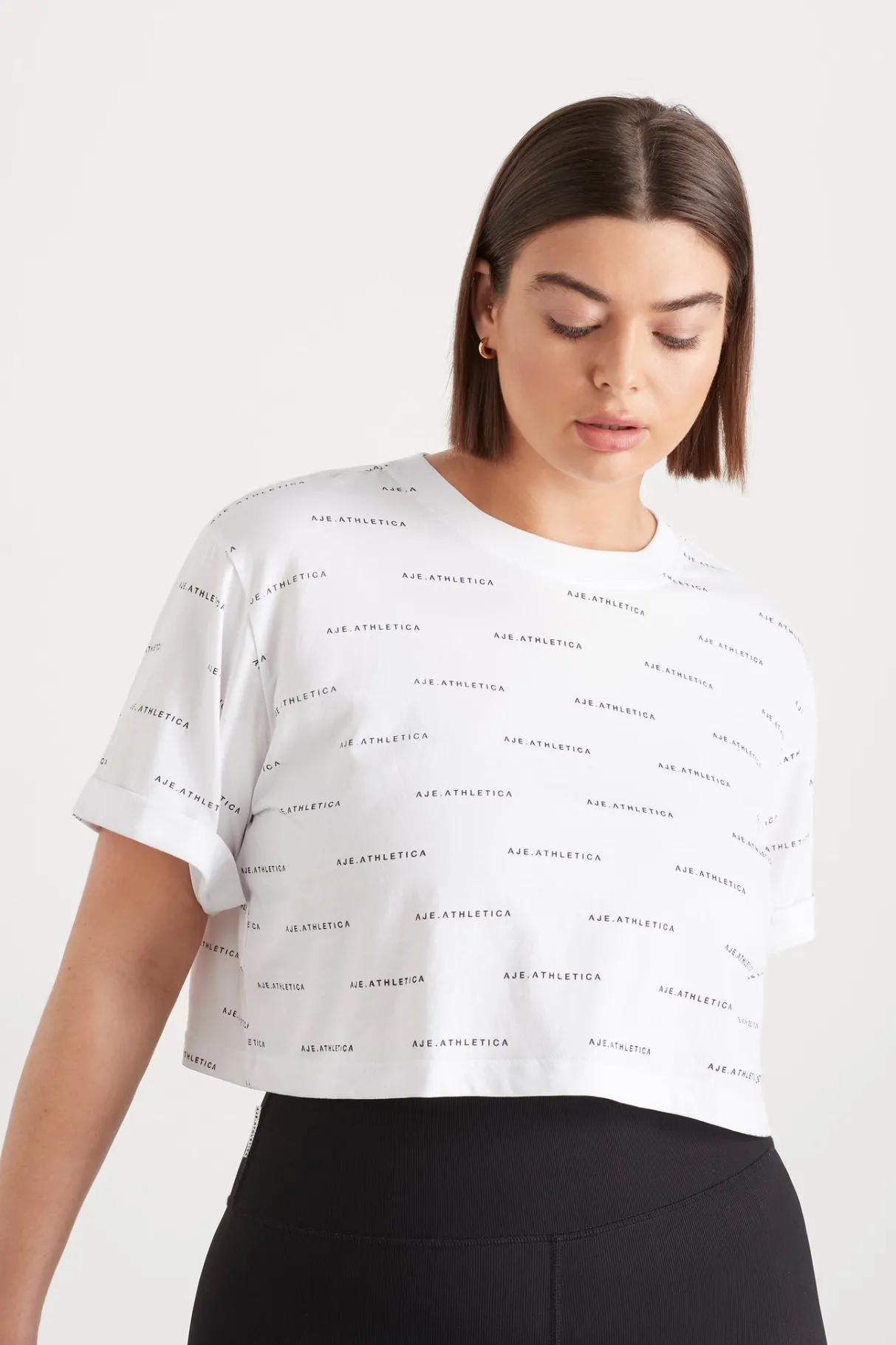 spotty_logo_crop_tshirt__15.webp Store Aje ATHLETICA Spotty Logo Crop T-Shirt 105 White/Black