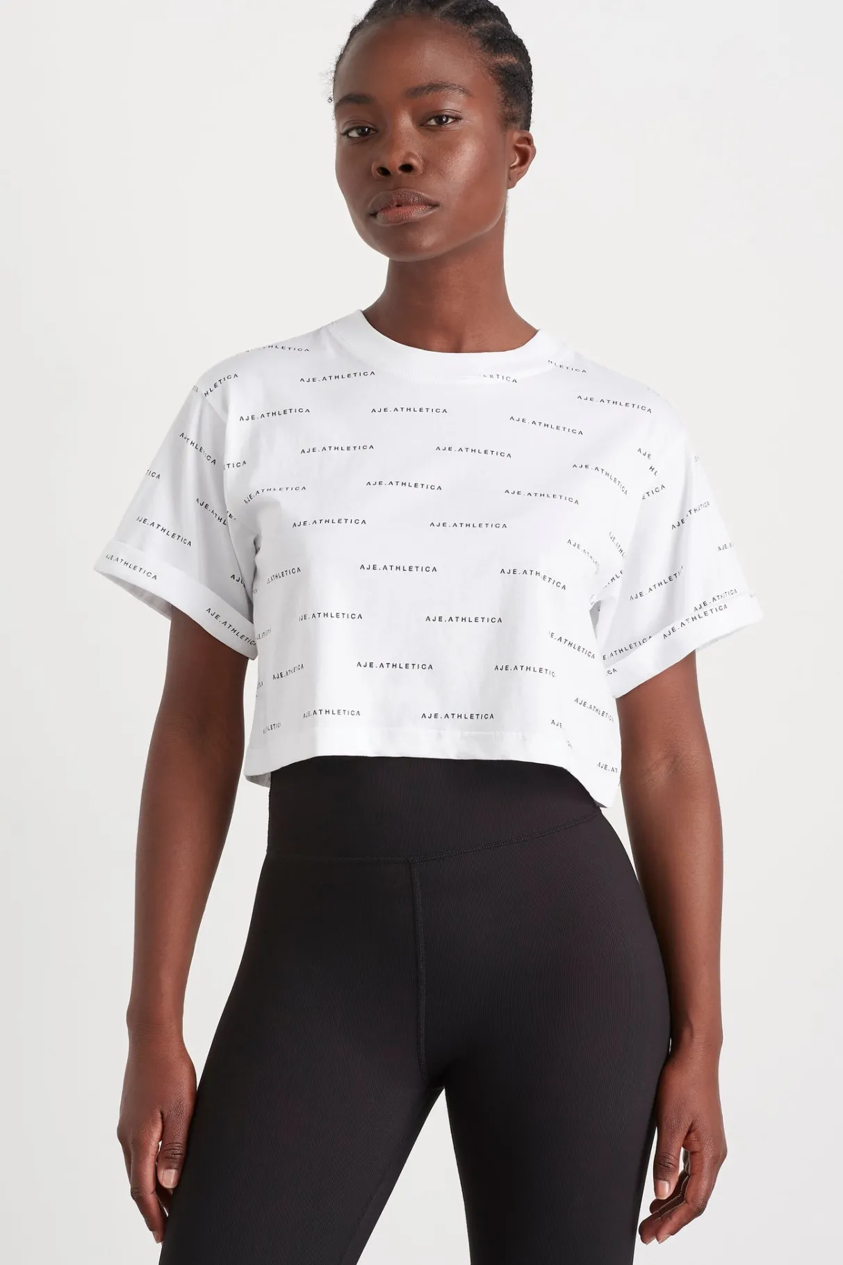 spotty_logo_crop_tshirt__2.webp Store Aje ATHLETICA Spotty Logo Crop T-Shirt 105 White/Black