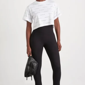 Store Aje ATHLETICA Spotty Logo Crop T-Shirt 105 White/Black