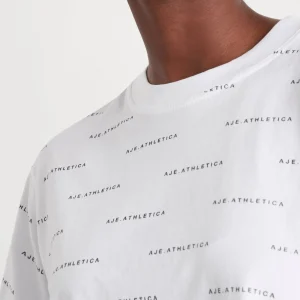 Store Aje ATHLETICA Spotty Logo Crop T-Shirt 105 White/Black