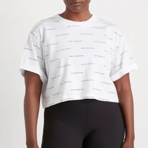 Store Aje ATHLETICA Spotty Logo Crop T-Shirt 105 White/Black