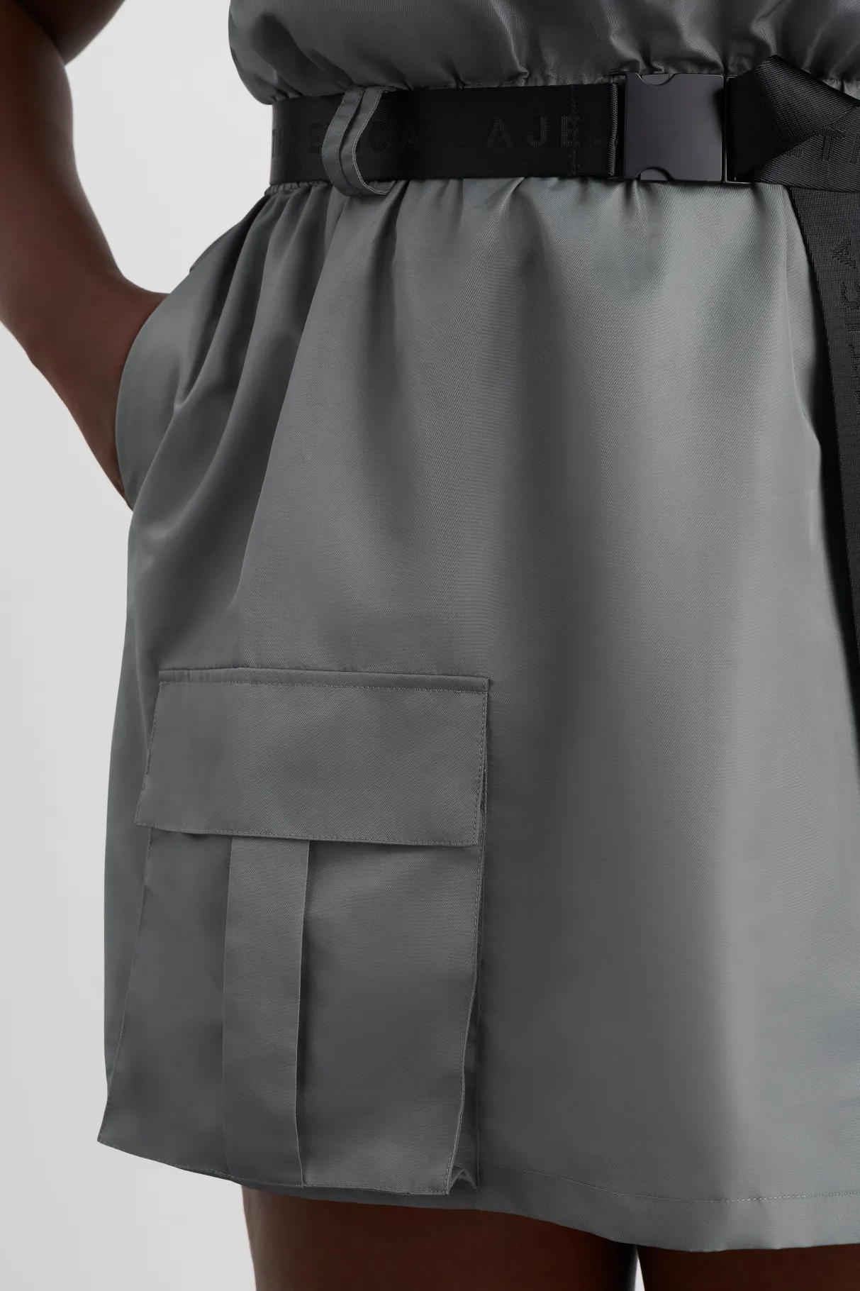 spray_bubble_hem_dress__8.webp Fashion Aje ATHLETICA Spray Bubble Hem Dress 818 Slate Surge