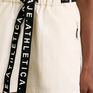 New Aje ATHLETICA Spray Shorts 608 Limestone Beige Black