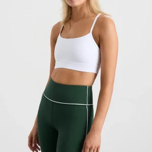Shop Aje ATHLETICA Square Neck Sports Bra 307 White