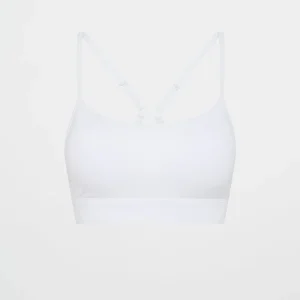 Shop Aje ATHLETICA Square Neck Sports Bra 307 White