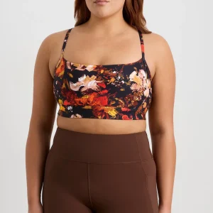 Outlet Aje ATHLETICA Square Neck Sports Bra 307 Autumnal Garden