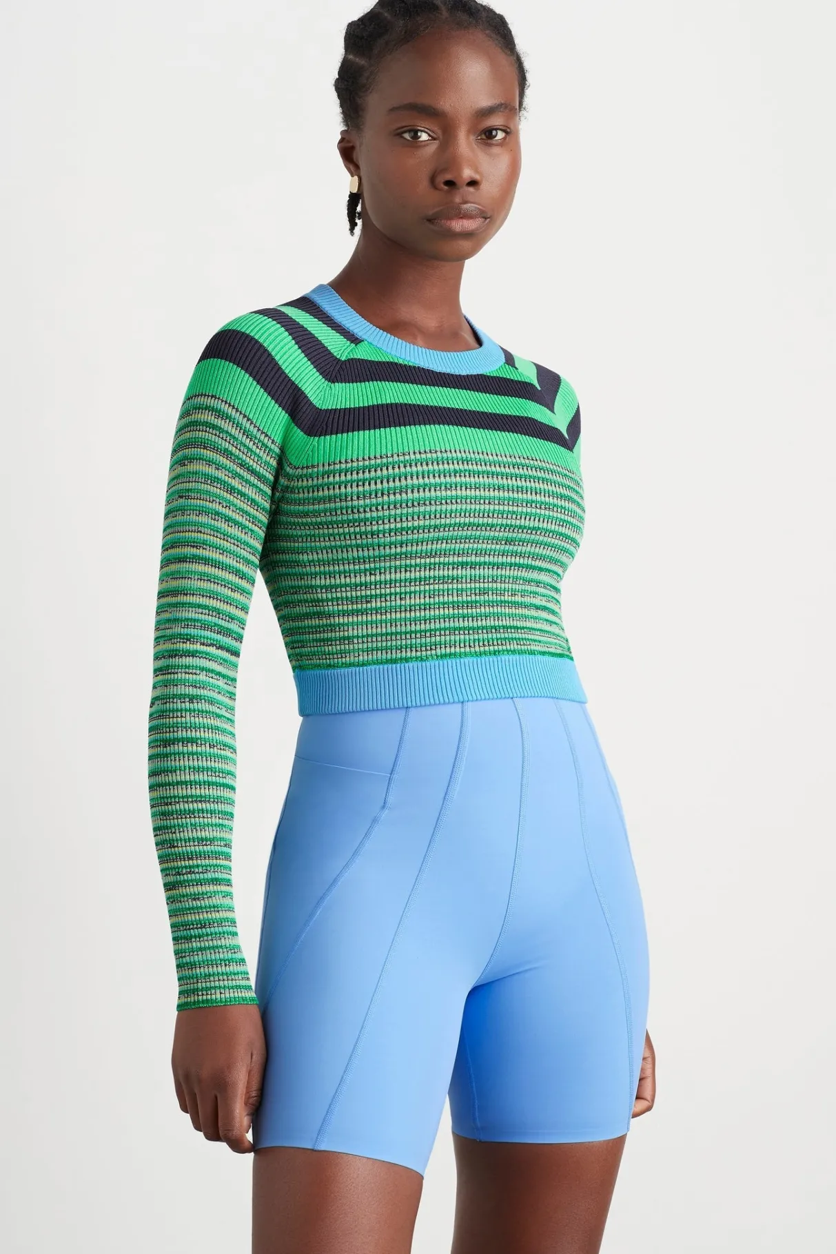 striped_knit_jumper__0.webp Flash Sale Aje ATHLETICA Striped Knit Jumper 423 Mint Green/Multi