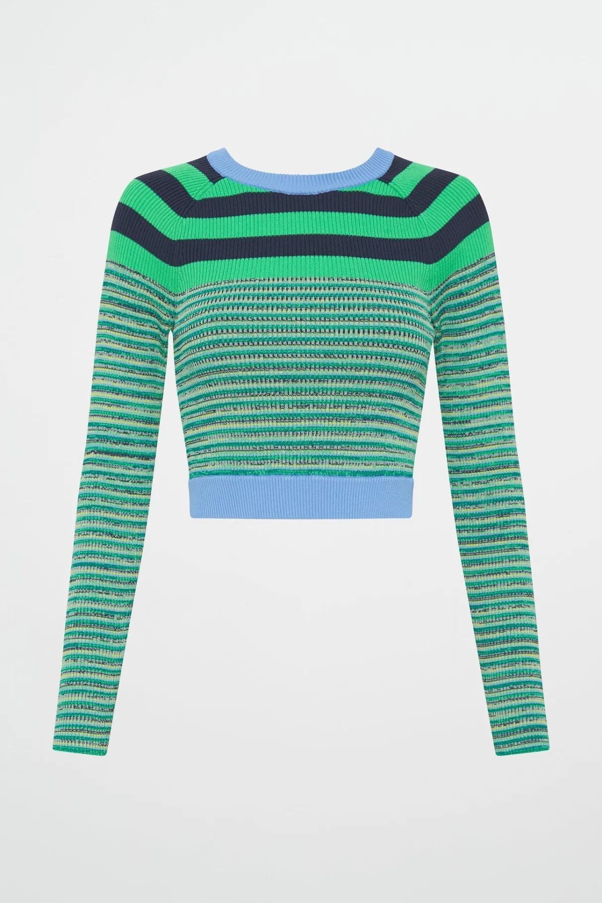 striped_knit_jumper__1.webp Flash Sale Aje ATHLETICA Striped Knit Jumper 423 Mint Green/Multi