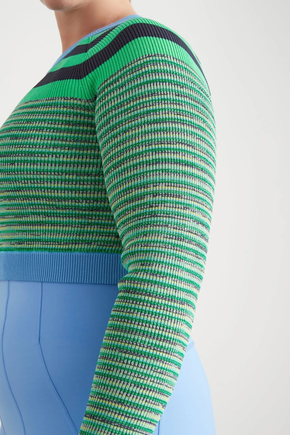 striped_knit_jumper__11.webp Flash Sale Aje ATHLETICA Striped Knit Jumper 423 Mint Green/Multi