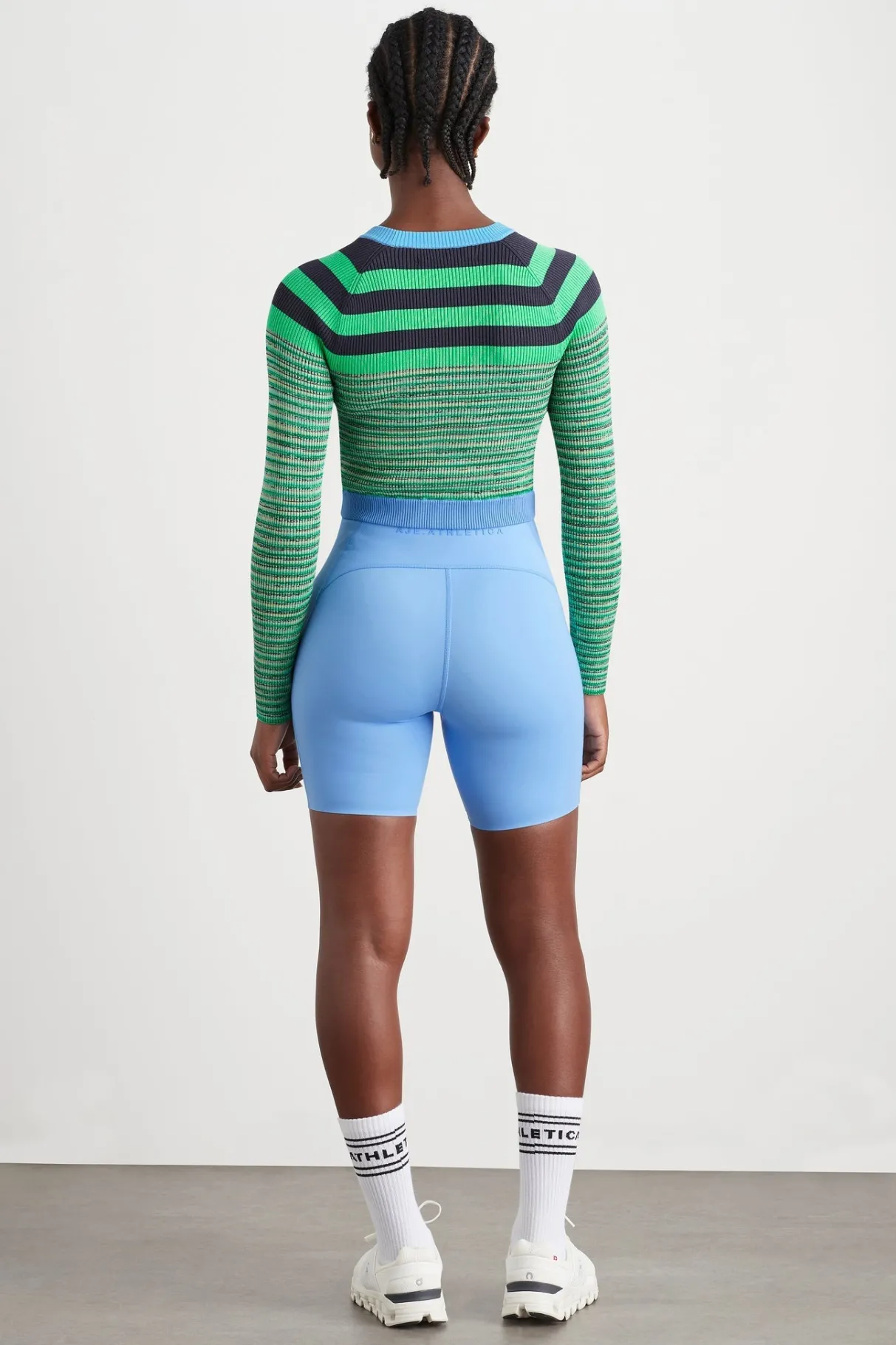 striped_knit_jumper__4.webp Flash Sale Aje ATHLETICA Striped Knit Jumper 423 Mint Green/Multi
