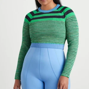 Flash Sale Aje ATHLETICA Striped Knit Jumper 423 Mint Green/Multi