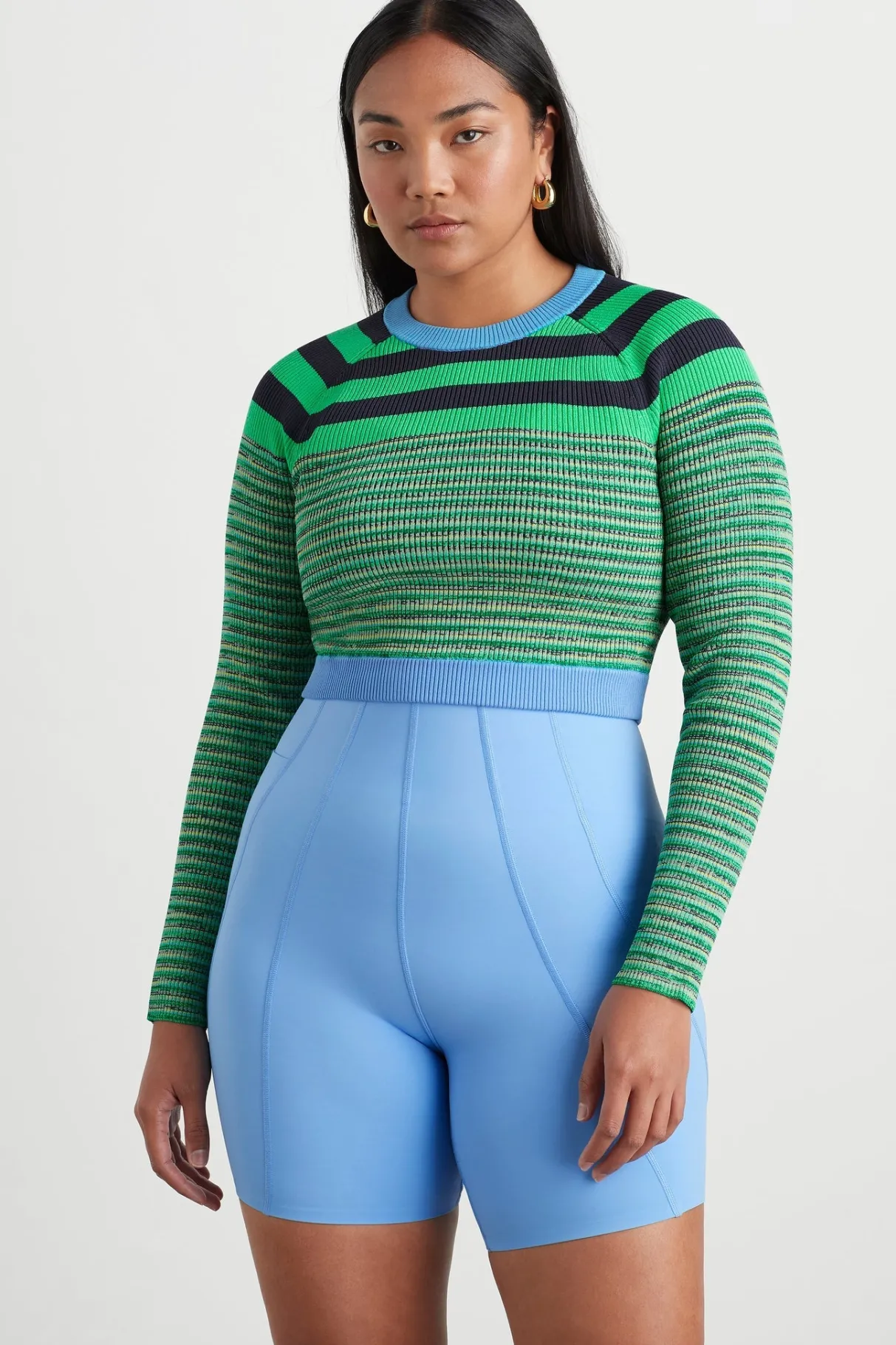 striped_knit_jumper__5.webp Flash Sale Aje ATHLETICA Striped Knit Jumper 423 Mint Green/Multi