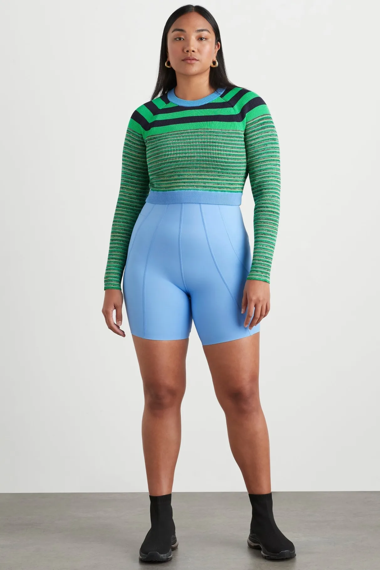striped_knit_jumper__6.webp Flash Sale Aje ATHLETICA Striped Knit Jumper 423 Mint Green/Multi