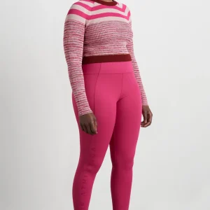 Sale Aje ATHLETICA Striped Knit Jumper 423 Berry/Multi