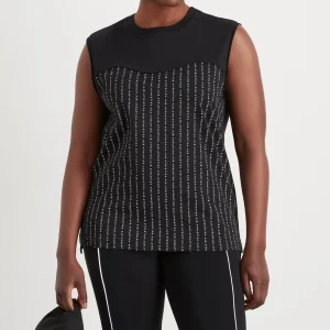 Best Sale Aje ATHLETICA Sweetheart Logo Tank 101 Black/White