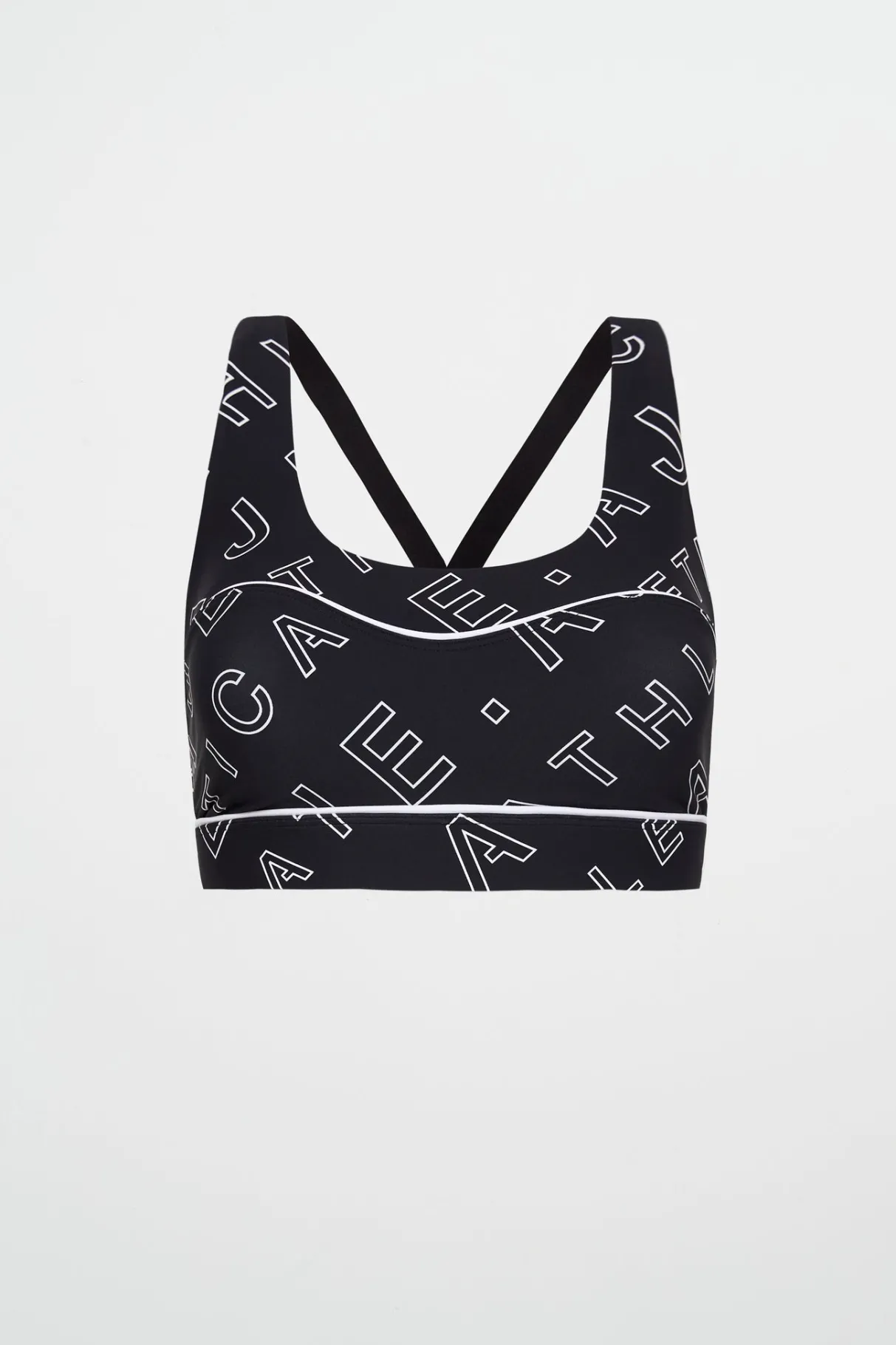 sweetheart_piping_bra__1.webp Outlet Aje ATHLETICA Sweetheart Piping Bra 330 Black Fineline Logo